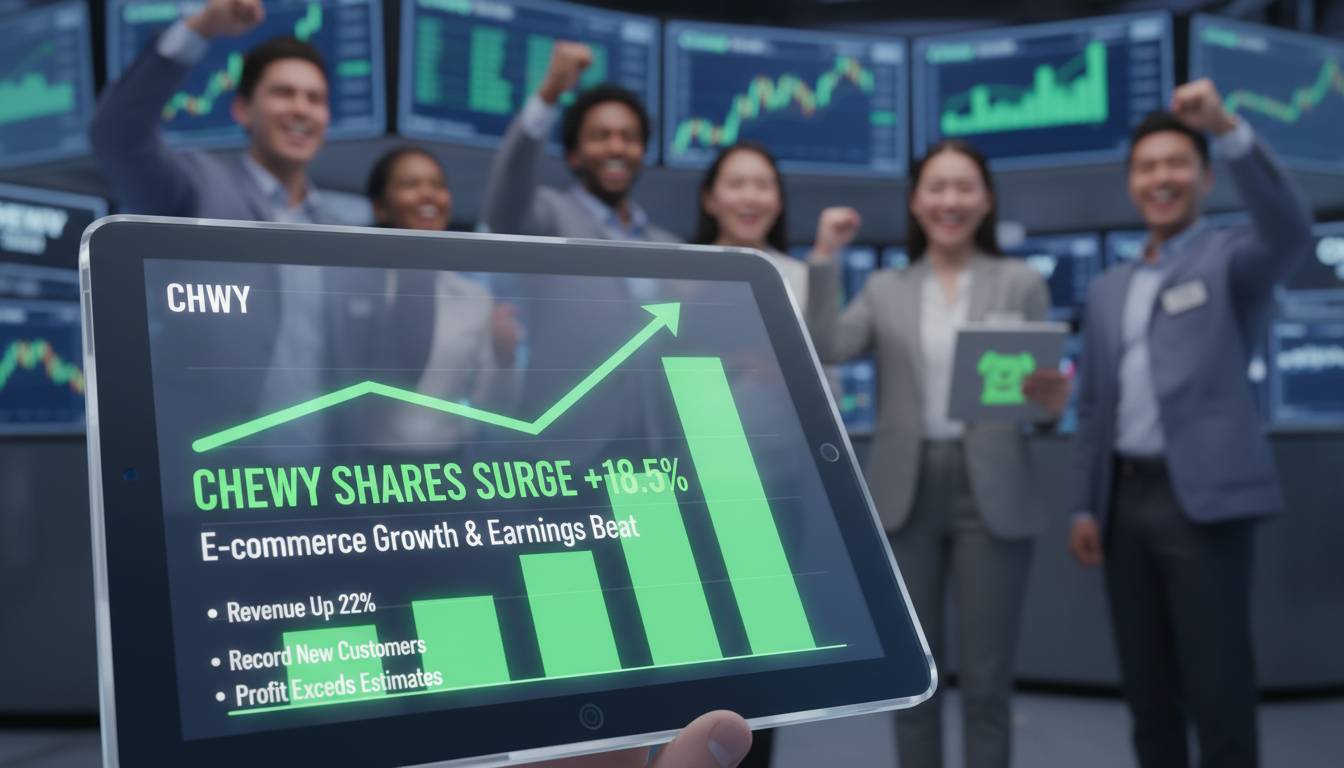 Chwy Stock Price Chewy Shares Surge On E